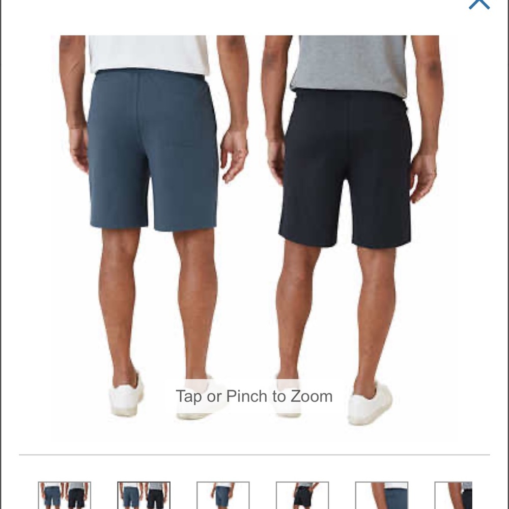 Eddie Bauer Mens Lounge Shorts, 2 Pack - Picture 2 of 2